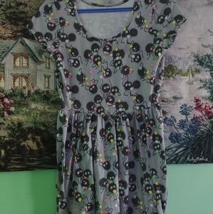 Spirited Sway Soot Sprite print Skater dress